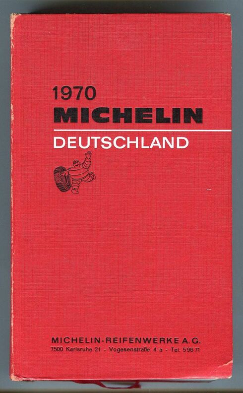 Cover des MICHELIN-Führer Deutschland 1970