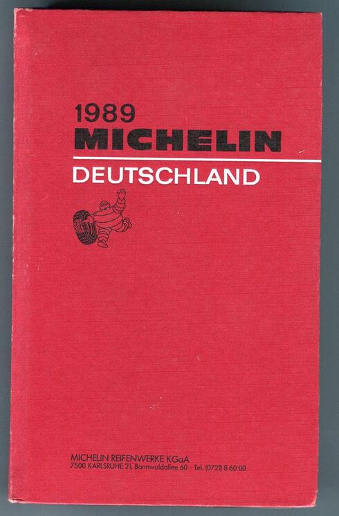 Cover des MICHELIN-Führer Deutschland 1989