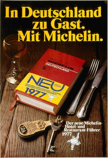 Plakat zum MICHELIN-Führer Deutschland 1977