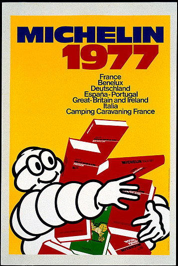 Plakat zum MICHELIN-Führer 1977